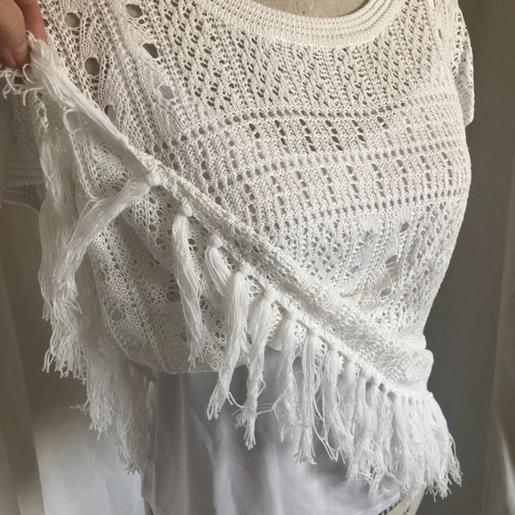 Open weave, short-sleeve sweater - Picture 3 of 7